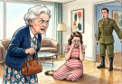 I entered the room to a scream after a year of deployment while dreaming of my expectant wife. Just inches from my wife’s stomach, my mother was holding a hot iron. She said, “Sign the divorce papers or I’ll mark this baby for life.” “Please, she’s your grandchild,” my wife wailed. I didn’t scream. “Drop it, or I treat you like an enemy combatant,” I said after drawing my sidearm and clearing the chamber. My mom turned pale. “It’s a joke!” I met her icy gaze. “The joke has ended. You will be imprisoned.